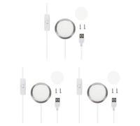 Vjsujehgy 3X Kit DIY per Luci Notturne A LED Personalizzate Parte 3D Inclusa Maker Treasure House Toy Model MH001 Bianco Caldo