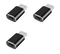Vjsujehgy 3X Mouse di Tipo C, Scossore per Mouse Non Rilevabile, USB C, Movimento Simulato del Mouse per Mantenere Il Computer Sveglio, Nero