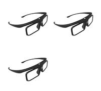 Vjsujehgy 3X per Occhiali 3D DLP Link Active Shutter, Ricaricabili Tramite USB, per Proiettore DLP Home Cinema. Non Adatti A Tutti I Televisori.