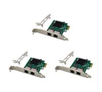 Vjsujehgy 3X Scheda di Rete per Server Gigabit BCM5718 Scheda Adattatore di Rete A Doppia Porta PCI Express X1 Compatibile con PXE VLAN