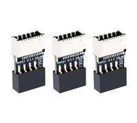 Vjsujehgy 3X Scheda Madre USB 2.0 da 9 Pin un TYPE-e Femmina Adattatore Chassis Presa TYPE-C Scheda di Estensione USB 2.0 un 9 Pin