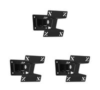 Vjsujehgy 3X Supporto Universale per Montaggio Un Parete per Schermo LED LCD da 15-27 Pollici Monitor Regolabile nel Altezza Parete Retrattile per Staffa TV