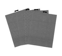 Vjsujehgy 4 Pezzi di Tela A Maglie di Plastica 14 CT Fogli di Tela A Maglie di Plastica Nera per Ricamo, per DIY