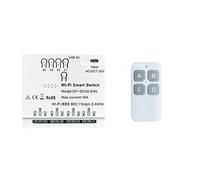 Vjsujehgy 4CH WiFi Smart Switch+ 7-32V USB 5V 2.4G WiFi Modulo di Automazione Domestica per IFTT Home Durevole