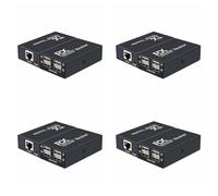 Vjsujehgy 4pz 120M USB Extender 4 Porte USB1.1 Hub Extender su RJ45 Ethernet USB UTP Trasmettitore di Estensione Ricevitore-Spina EU