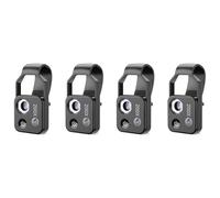 Vjsujehgy 4pz Accessorio per Microscopio per Cellulare 200X con Microscopio A Finestra, Mini Microscopio Digitale Portatile con Luce un LED/Clip Universale