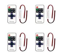Vjsujehgy 4X 11 Mini Wireless Remote Controller Controller per Strisce LED Monocolore Interruttore Wireless Controllo Dimmer
