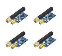 Vjsujehgy 4X Modulo Wireless CC1101 con Antenna SMA Modulo Ricetrasmettitore Wireless per 433 MHz Migliora Il Segnale