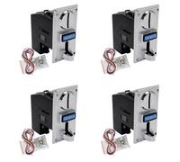 Vjsujehgy 4X Multi Gettoniera Programmabile in Plastica Durevole Selettore di Monete Elettronico A Scorrimento Verso Il Basso Meccanismo di Selezione Laterale della