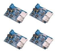 Vjsujehgy 4X Scheda di Decodifica Mp3 Senzaperdite Modulo di Decodifica Mp3 TF Card U Lettore di Decodifica del Disco Viene Fornito con Amplificatore di Potenza