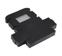 Vjsujehgy 50 Pezzi Mini Scatola di Carta Kraft con Finestra Regalo Scatola di Imballaggio Scatola per Fatti in Casa per da Forno (Nero)