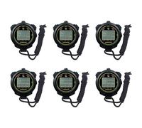 Vjsujehgy 6X Cronometro Digitale, Timer per Il Conto alla Rovescia del Cronometro da 10 / Memoria Divisa, Ampio Display Impermeabile 12/24 Ore