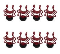 Vjsujehgy 8 Pezzi Microfono Universale Ondulato Adattatore per Montaggio Un Scossa nel Plastica per Microfono Staffa di Ricambio per By-Mm1