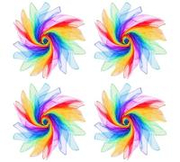 Vjsujehgy 96 Pezzi Sciarpe da Giocoleria per Bambini Sciarpe da Ballo per Lezioni di Musica Sciarpe Ritmiche Sete da Gioco per Il Movimento dei Bambini