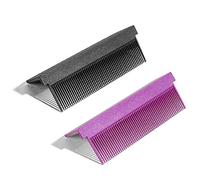 Vjsujehgy Accessori per Pettini Fai-Da-Te da Adatti per Lisciare I Capelli con da Stiro, Strumento per Capelli Compatto per Uso Professionale o Domestico, Nero + Viola