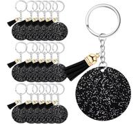 Vjsujehgy Acrilico Vuoto Vuoto con 1,97 Pollici Glitter Acrilico Vuoto Fai da Te Nappa Nera