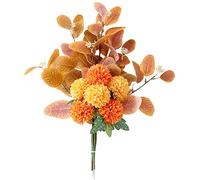 Vjsujehgy Artificiale Bridal Shower Wedding Bouquet Fiori Artificiali Faux Ball Crisantemo Bouquet DIY Fiori Finti A