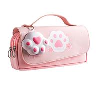 Vjsujehgy Astuccio per Matite Astuccio per Matite di Grande Capacità Astuccio per Matite per Ragazze Materiale Scolastico Carino Cancelleria per La Scuola, Rosa