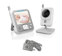 Vjsujehgy Baby Monitor Telecamera di Sicurezza Wireless da 3,2 Pollici Visione Notturna Automatica Interfono Telecamera per Monitoraggio Della Temperatura Spina UE