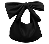 Vjsujehgy Borsa a tracolla Bowknot da Serata delle signore Festa Frizioni borsetta Borsa a tracolla(Nero)
