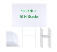 Vjsujehgy Cartelli per Giardino Vuoti con, Cartelli per Giardino Vuoti Cartelli per Giardino Confezione da 12 17x12 Pollici Cartelli per Esterni in Plastica Ondulata A Doppia Faccia