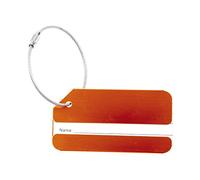 Vjsujehgy Casa metallo Viaggi Deposito Bagagli ID Tag Fibbia Address Label Holder - arancione