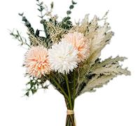 Vjsujehgy Centrotavola di Fiori di Tarassaco Artificiali per Tavoli Decorazioni per La Casa di Casa Finte Pampas Disposizione di Nozze D'Erba D