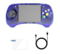 Vjsujehgy Console di Gioco Portatile RG Arc-S 128G 4 Pollici IPS Linux OS Design A Sei Pulsanti Lettori Video retrò Supporto Maniglia Cablata B Durevole Facile Installazione