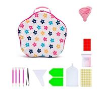 Vjsujehgy Contenitori per Dipingere con Diamanti, Organizer Portatile con Scomparti per Dipingere con Diamanti, Resistente agli Urti con Ricambi per Dipingere con Diamanti