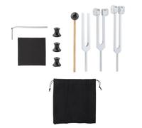 Vjsujehgy Diapason per Set di Guarigione (128Hz, 256Hz, 512Hz), Diapason con Riflesso, per Yoga, Terapia del Suono