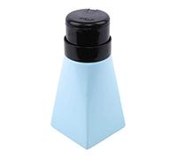 Vjsujehgy Flacone per Pressa per Unghie Liquido Alcohol Polacco Remover Scarico Bottiglia D'Acqua Pressa Portatile Dispenser di Bottiglie Vuote da Viaggio, Blu