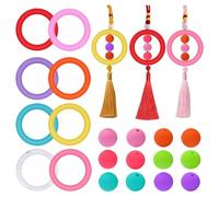 Vjsujehgy In Silicone con Perline 65mm Perline in Gomma per Bracciali, Collane o Mostrati Come Forniture per la Realizzazione.