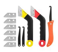 Vjsujehgy Kit di 11 Utensili per La Rimozione Delle Fughe, Perfetto per La Pulizia e La Riparazione Delle Piastrelle