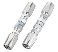 Vjsujehgy Kit di Riparazione Tubo Flessibile Idraulico da 2 Pezzi, Riutilizzabile, Raccordo di Riparazione Idraulico Riutilizzabile A 2 Fili da 1/2 Pollice