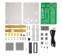 Vjsujehgy Kit DIY per Creare Giochi di Pixel, Elettronica, Progetto di Saldatura DIY, Pratica di Saldatura, Apprendimento, Assemblaggio con Giochi di Auto da Shell