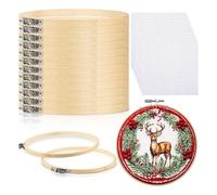 Vjsujehgy Kit Ricamo Telaio da Ricamo per Lavori Artigianali Cucito Arazzo da Parete e DIY Ricamo Artigianale