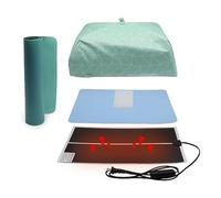 Vjsujehgy Kit Riscaldante in Resina con Timer e Coperchio, Pad Catalizzante per Resina, Set di Pad per Essiccazione 'Epossidico per, Appassionati del Fai-da-Te, Spina EU.
