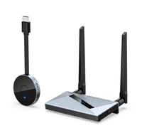 Vjsujehgy Kit Trasmettitore e Ricevitore Wireless da 5 GHz 164Ft Full HD 4K A 30 Hz 1080 A 60 Hz Dongle Display Compatibile per Laptop