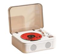 Vjsujehgy Lettore CD Sound Box Bayin con Bluetooth Bidirezionale e unità Flash USB Ricaricabile, Lettore Audio retrò.