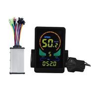 Vjsujehgy M7C Bici Elettrica Display LCD Misuratore di Colori 24V-60V+36V 350W Regolatore Sinusoidale UART per e Bike e Scooter Parti di Ricambio Accessori (SM 5+2PIN)
