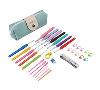 Vjsujehgy Manicotto all'Uncinetto con all'Uncinetto Uncinetto Ergonomico con Impugnatura Morbida, Set di da Maglia Smussati Un Occhio Extra Lungo