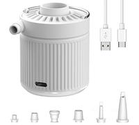 Vjsujehgy Mini Pompa Ad Aria da Viaggio Ricaricabile Multiuso Wireless per la Casa da Spiaggia