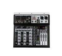 Vjsujehgy Mixer Audio KP4 con Effetti per Principianti Professionisti Ingresso Stereo Streaming Live Mixer A 4 Canali Mixer Stereo Spina UE Installazione Semplice