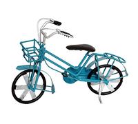 Vjsujehgy Modello di Bici nel Metallo Giocattoli nel Miniatura per Biciclette per Oggetti da Tavolo nel Vintage Art Ornament Toys Puntelli per Foto Decorazione (Blu)