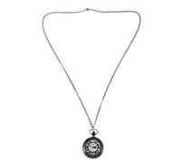 Vjsujehgy Orologio Da Taschino Petal Hollow Large Black Petal Orologio Al Quarzo Da Uomo e In Quarzo Di