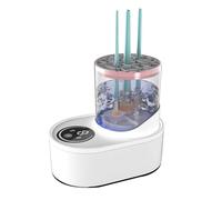 Vjsujehgy Pulisci Pennelli per il Trucco Elettrico - Macchina per La Pulizia Dei Pennelli per il Trucco Multifunzionale, Pulitore Automatico per Pennelli Cosmetici