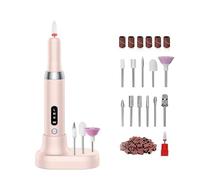 Vjsujehgy Punte da Trapano Elettriche per Lucidatore per Unghie, Levigatura Professionale per Unghie, Lucidatura, Rimozione, Levigatura Artistica, Penna per Manicure, B