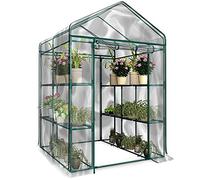 Vjsujehgy PVC Tier Mini Copertura Domestica per Copertura Impermeabile Anti-UV Proteggi Piante Da Giardino Fiori (Supporto nel)