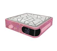 Vjsujehgy Raccoglitore di Polvere per Unghie, Aspiratore per Unghie, Aspirapolvere per Unghie, Tecnico Delle Unghie, Rosa