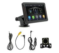 Vjsujehgy Ricambi Auto Stereo Wireless Carplay e Android Auto, Car Audio Bluetooth da 7 Pollici Touchscreen, Mirror Link, Telecamera di Retromarcia, FM